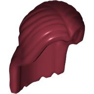 Lego Dark Red Hair Long Parted in Center