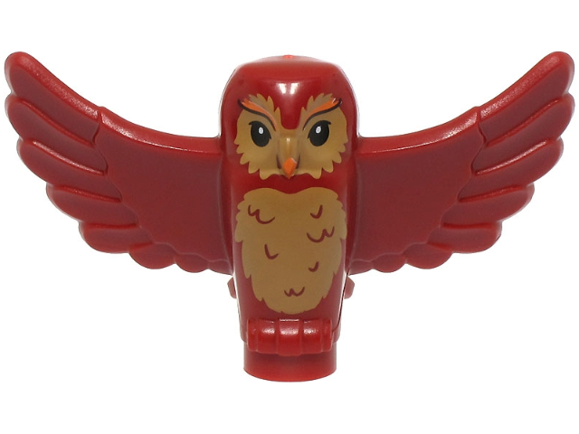 Lego Dark Red Owl Spread Wings