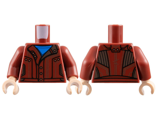Lego Dark Red Torso Jacket over Blue Shirt