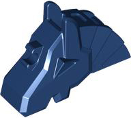 Lego Dark Blue Horse Battle Helmet Angular (Nový)