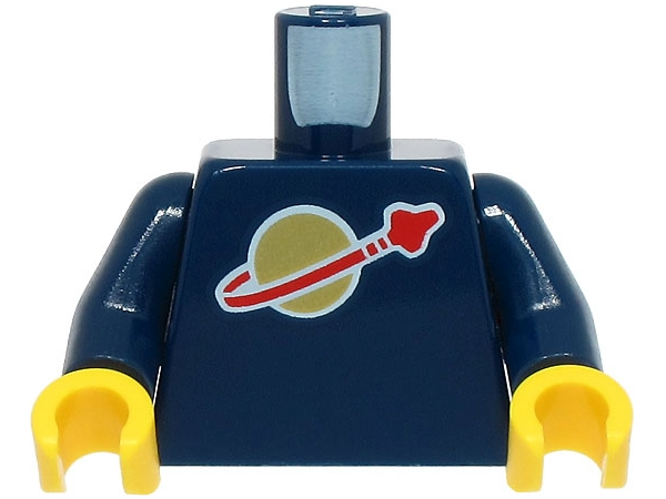 Lego Dark Blue Torso with Classic Space Logo High