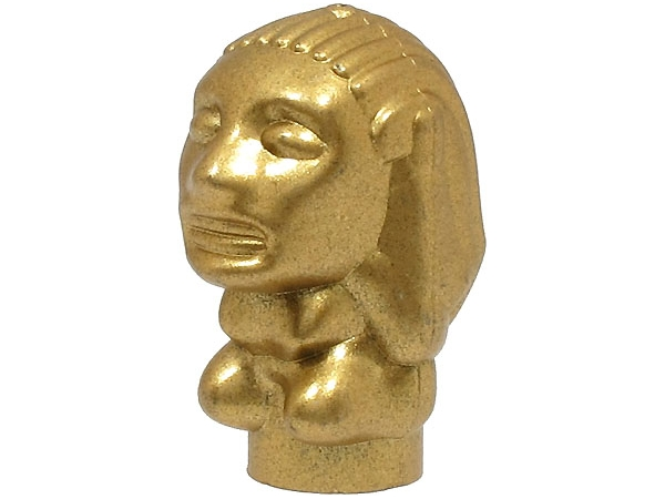 Lego Metallic Gold Utensil Peruvian Temple Idol (Golden Idol) Type