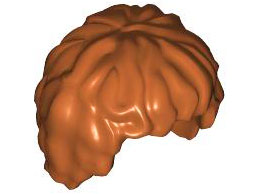 Lego Dark Orange Hair Tousled