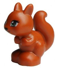Lego Dark Orange Squirrel Mini Doll Style