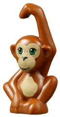 Lego Dark Orange Ape Mini Doll Style Baby