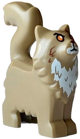 Lego Dark Tan Cat Maine Coon Standing