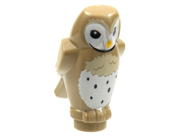 Lego Dark Tan Owl Angular Features (Nový)