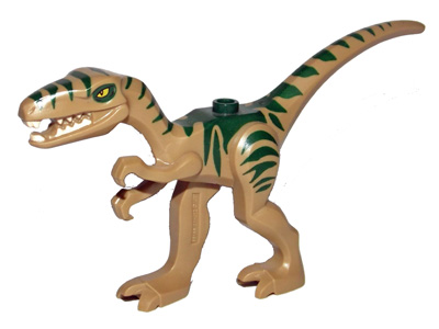 Lego Dark Tan Dinosaur Coelophysis / Gallimimus
