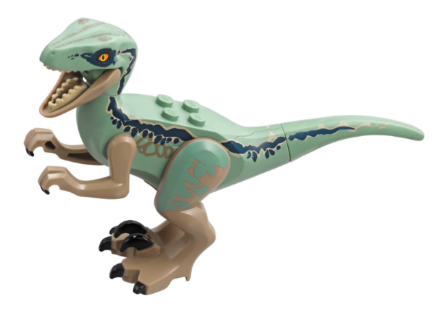 Lego Dark Tan Dinosaur Raptor / Velociraptor