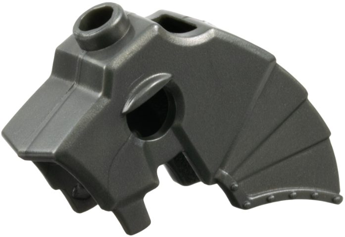 Lego Pearl Dark Gray Horse Battle Helmet Stud