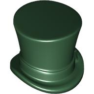 Lego Dark Green Headgear Hat Top Hat with Ribbon