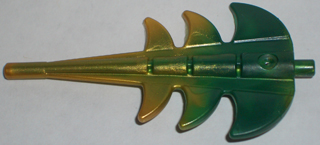 Lego Dark Green Dragon Tail Barbed - stav jako nový