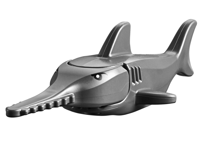 Lego Dark Bluish Gray Sawfish with Debossed Gills