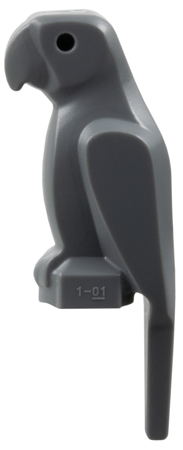 Lego Dark Bluish Gray Bird Parrot with Large Beak