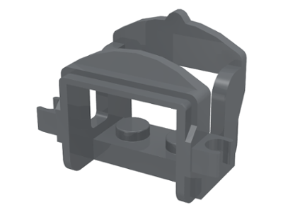 Lego Dark Bluish Gray Horse Saddle with Clips
