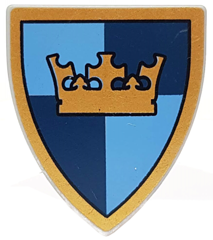 Lego Light Bluish Gray Shield Triangular Short - stav jako nový