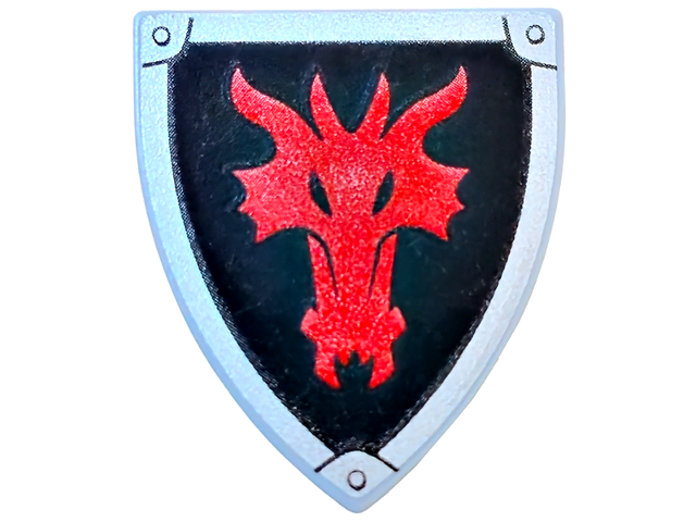 Lego Light Bluish Gray Shield Triangular Short (Nový)