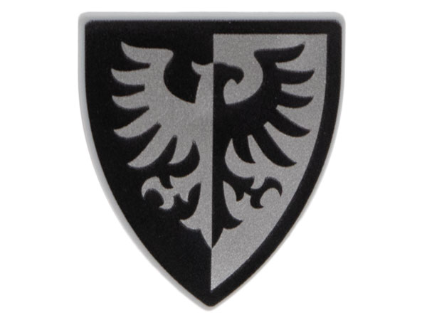 Lego Light Bluish Gray Shield Triangular Short (Nový)