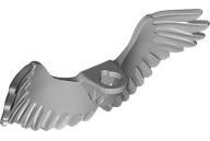 Lego Light Bluish Gray Minifigure Wings Feathered Extended Bent