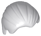 Lego Light Bluish Gray Hair Combed Front to Rear
