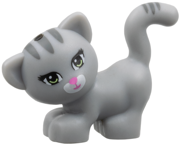 Lego Light Bluish Gray Cat Mini Doll Style