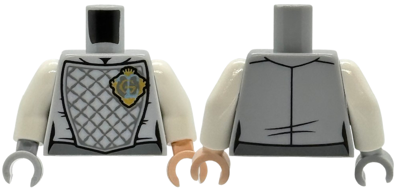 Lego Light Bluish Gray Torso Armor
