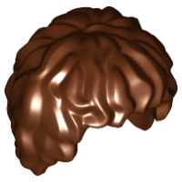 Lego Reddish Brown Hair Tousled