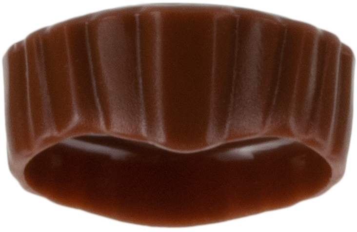 Lego Reddish Brown Hair Flat Top
