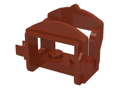 Lego Reddish Brown Horse Saddle with Clips