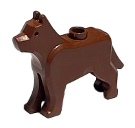 Lego Reddish Brown Dog / Wolf