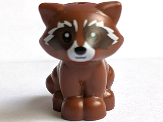 Lego Reddish Brown Raccoon Mini Doll Style