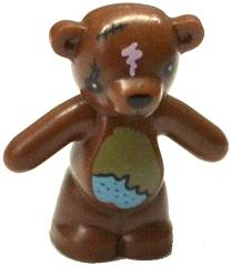 Lego Reddish Brown Teddy Bear with Black Eyes Nose