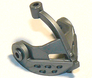 Lego Flat Silver Visor Pointed