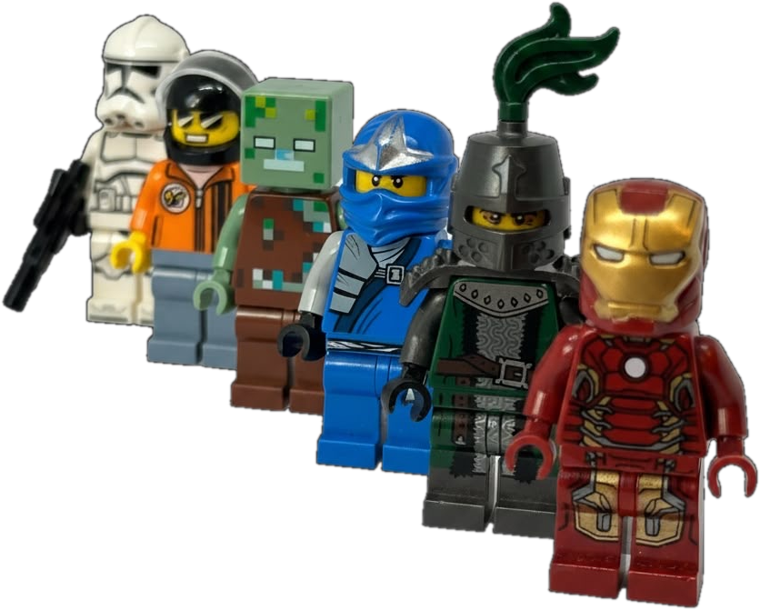 Sbírka LEGO minifigurek - Star Wars, Ninjago, Minecraft, rytíři, Marvel